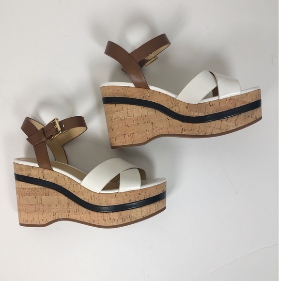 michael kors cork wedges